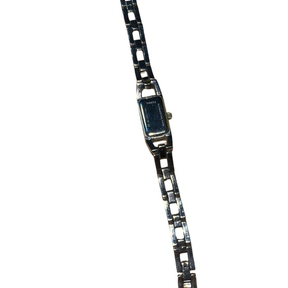 Fossil ES1510 Crystal Bracelet Watch Silver Tone Y2K main image 4